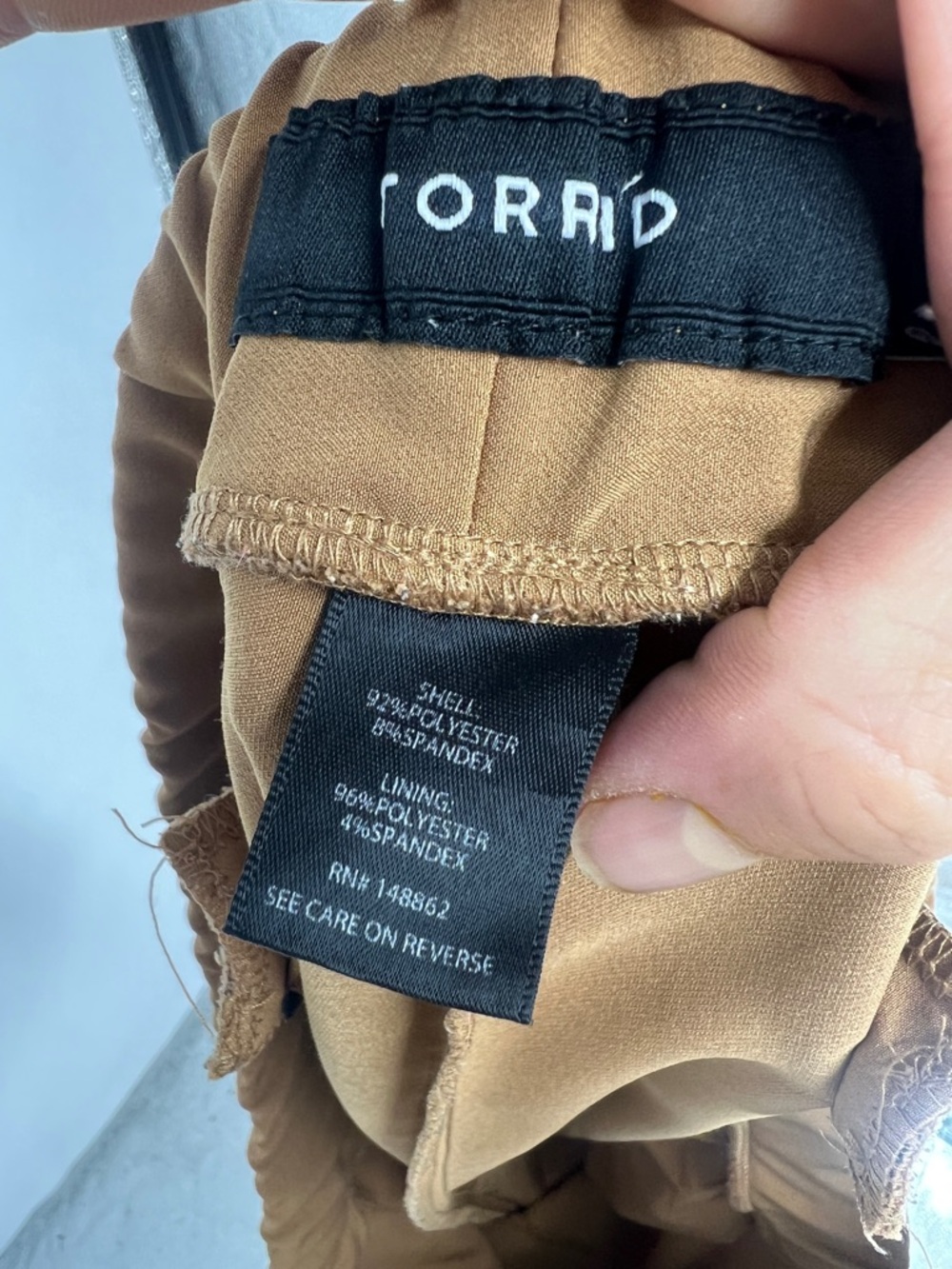 torrid Caramel/Tan Elastic-Waist pants - Picture 10 of 11